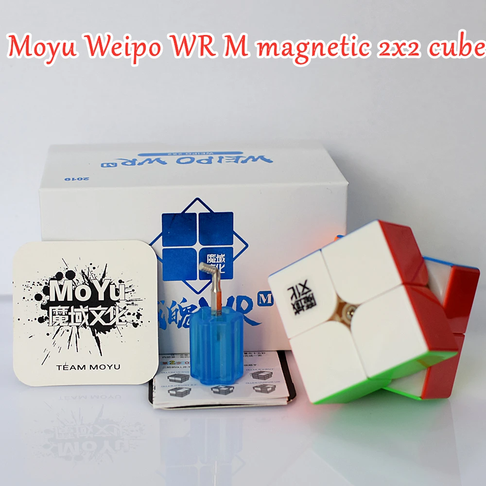 Moyu WeiPo WR M Магнитный 2x2x2 магический куб 2x2 скоростной magico соревнование кубики