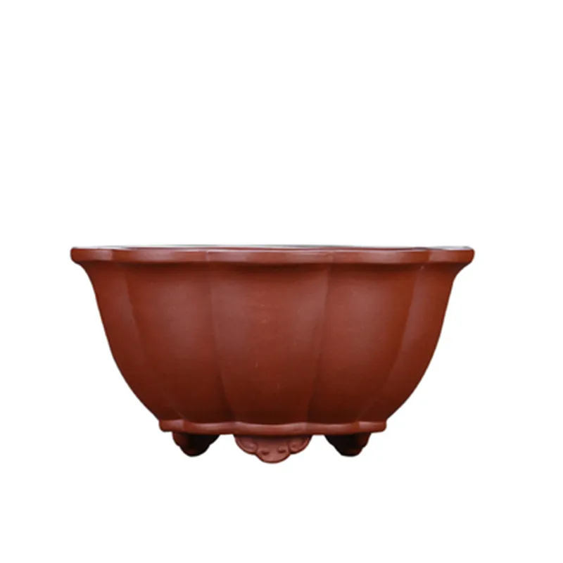 Керамический горшок бонсай из фиолетового песка мясистый ретро цветочный для