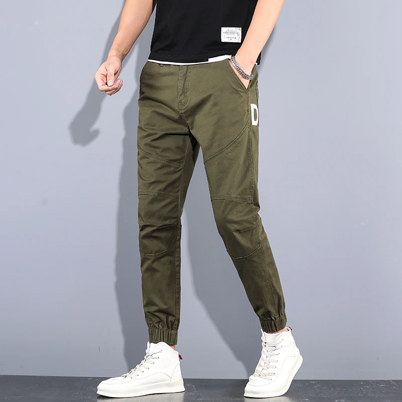 

High Quality 2021 New Men's solid Streetwear Classic style long Pants Male slim Trend Casual summer Fashion Long Trousers