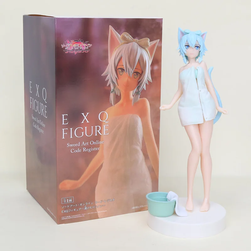 4 in box 18-23 см аниме Fate/Stay Night Saber tohsaka Rin Sword Art онлайн AsunaYuuk Sinon Алиса киригая Suguha халат ver фигурка игрушка - Цвет: 4 in box