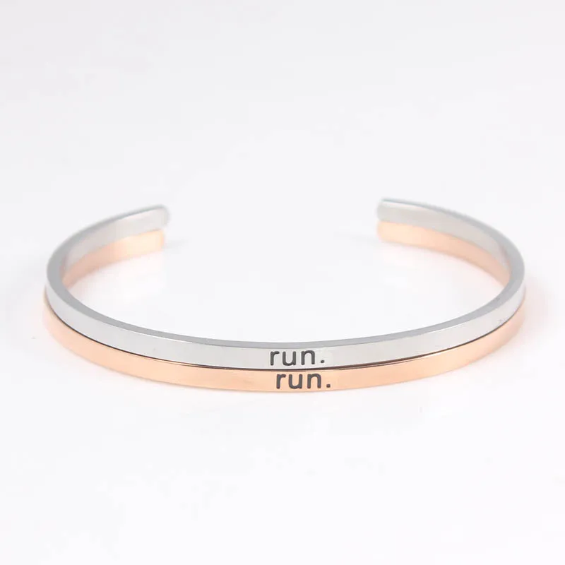 Модный персонализированный браслет из нержавеющей стали. Браслеты мантра с