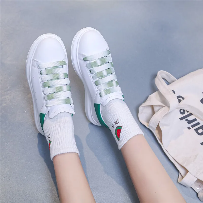 Женские кроссовки на плоской подошве FEDONAS Разноцветные Повседневные туфли