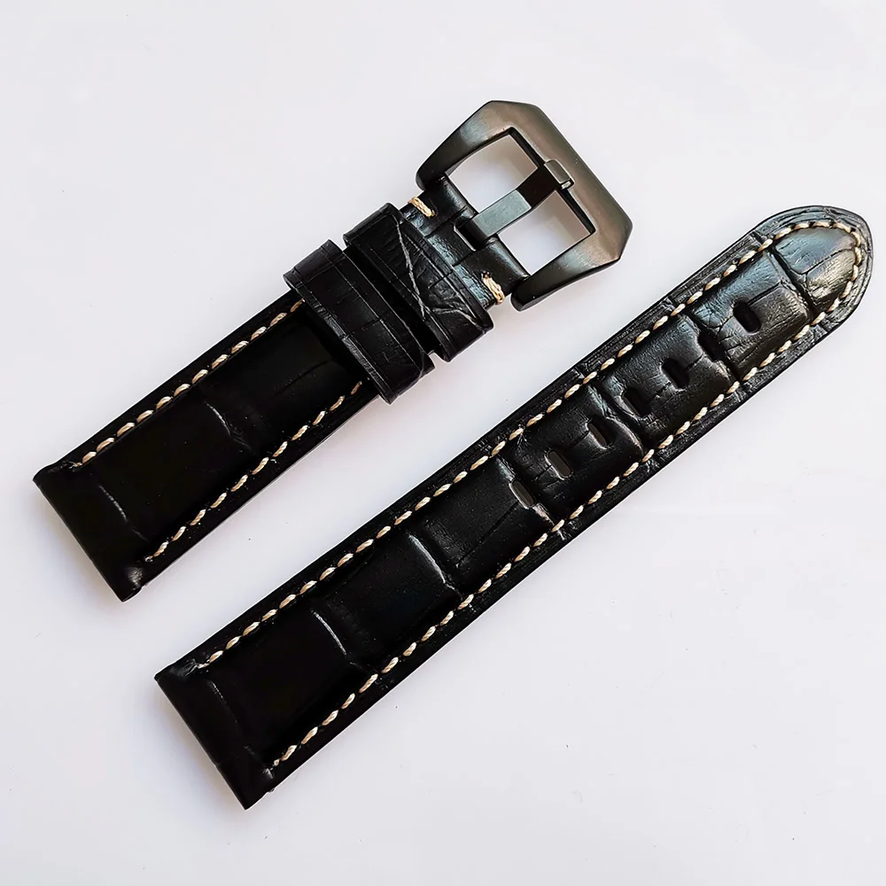

Genuine Leather Band 20mm 22mm 24mm 26mm Retro Matte Watchband Men Replacement Bracelet Strap Belt Accessories