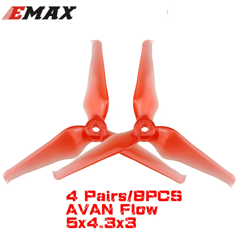 2 пары 4 шт. Emax AVAN Flow 5 дюймов 5x4 3x3 3 лопастный Радиоуправляемый Дрон FPV гоночный