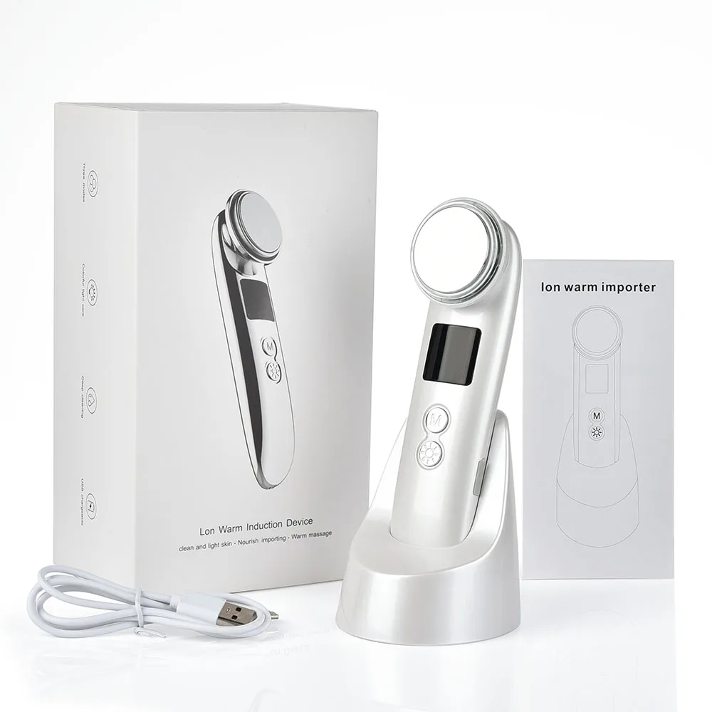 

Cleansing Rejuvenation Device LED Photon Therapy Vibration Massager Skin Beauty Instrument Warm Treatment Massage Face Care Tool