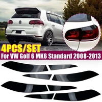 4pcs rear light canard air vent headlight car stickers trim cover for vw golf 6 mk6 standard r style 2008 2010 2011 2012 2013
