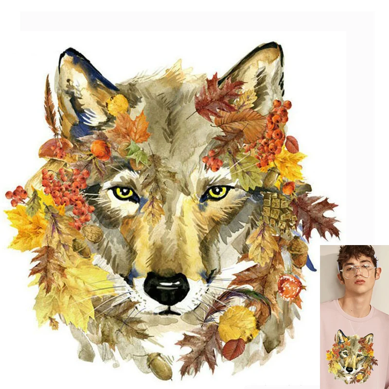 Pulaqi теплопередающие виниловые нашивки с изображением Льва Совы животных