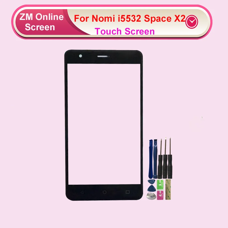 RYKKZ для Nomi i5532 Space X2 сенсорный экран без ЖК дисплея дигитайзер сборка Замена