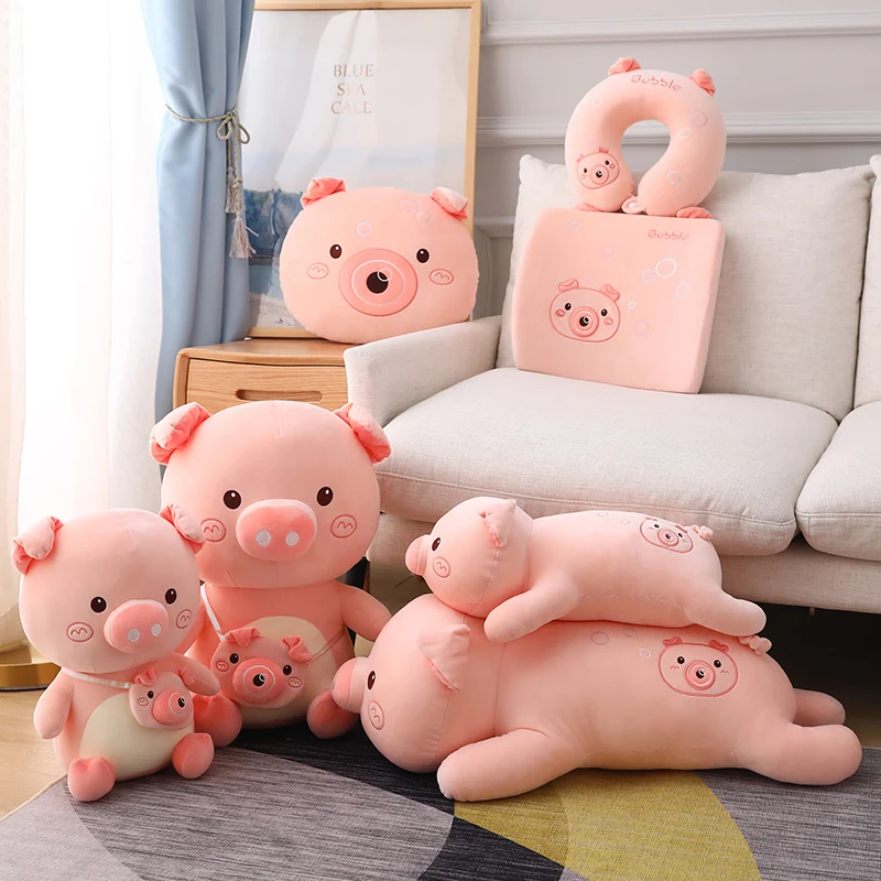 

3 Styles Lovely Fat Pig Plush Toys Stuffed Animals Cute Piggy Dolls Baby Appease Pillow Girls Kids Birthday Christmas Gifts