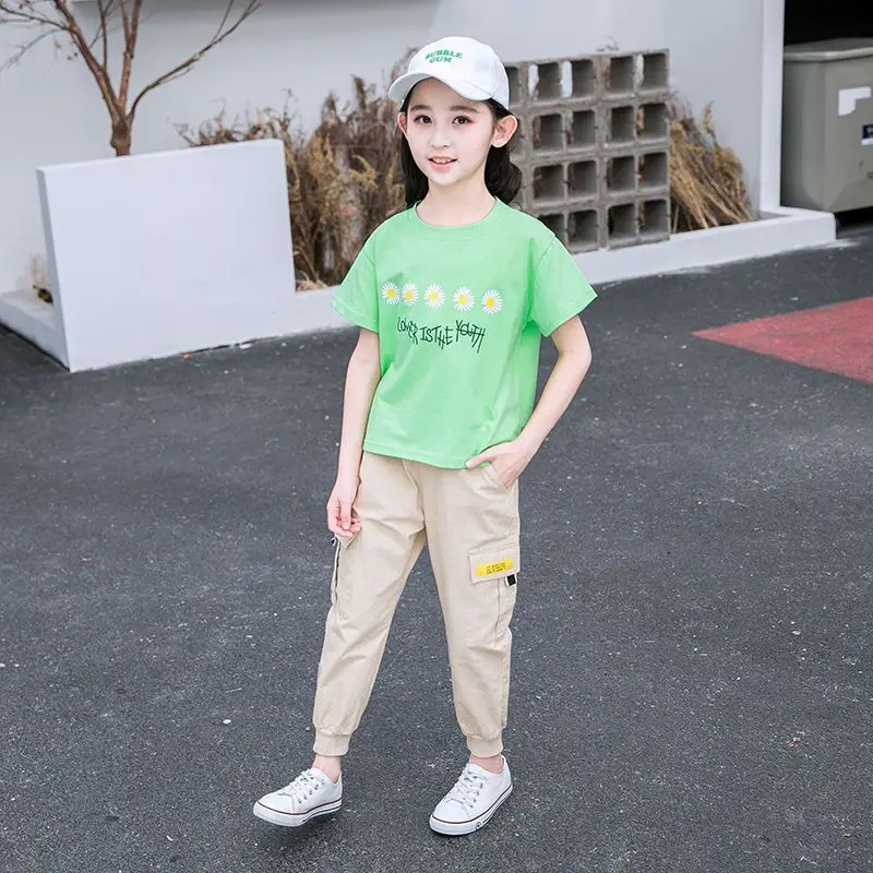 Брюки для девочек EACHIN свободные в стиле хип-хоп | Мать и ребенок