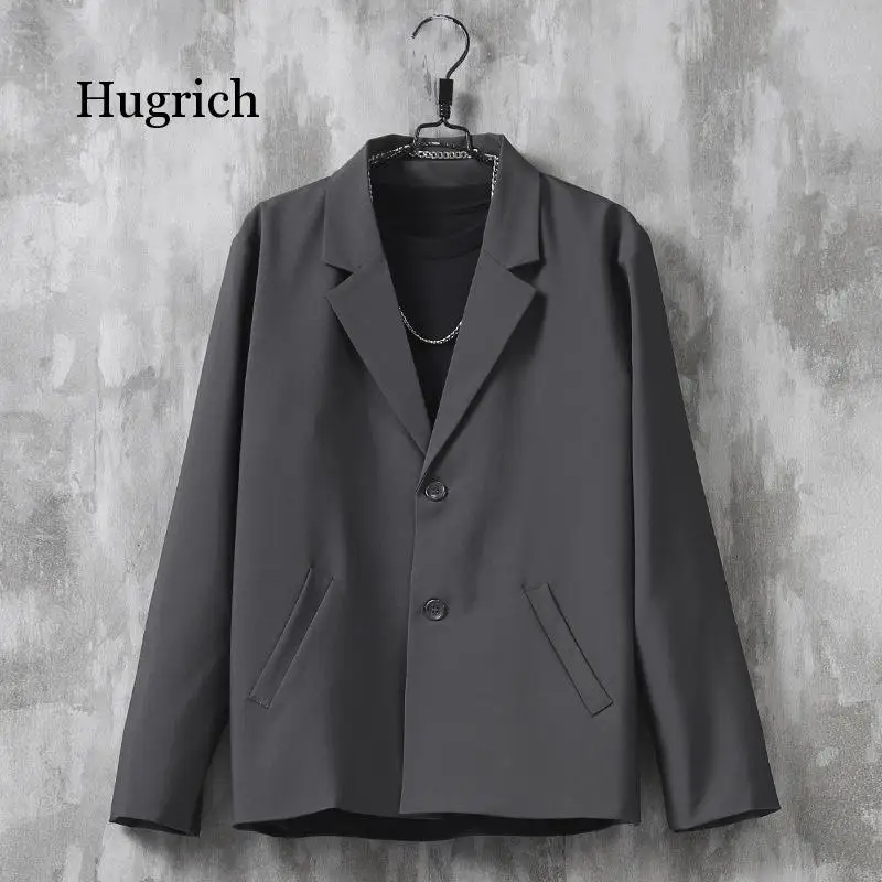 Tong chongfeng/мужской костюм куртка свободный серый Обувь унисекс Повседневное