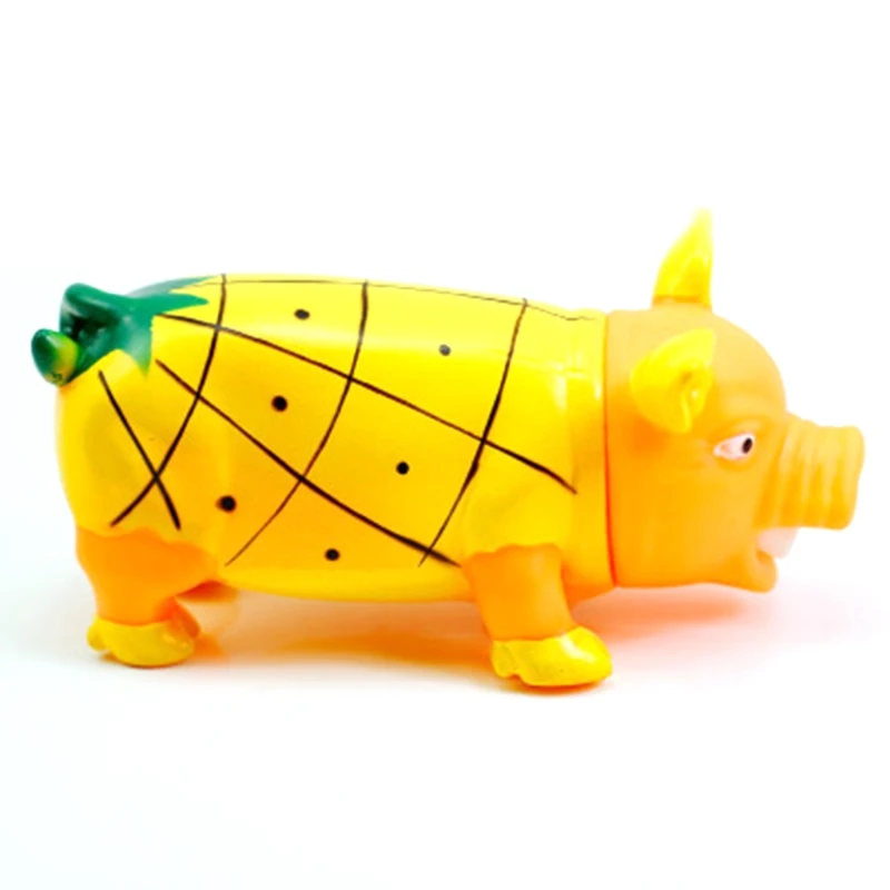 

Cute Rubber Screaming Fruit Pig Squeeze Toy Anti Stress Reliever for Adults Children Desktop Home Decoration