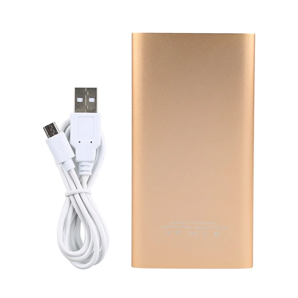 Фирменная Новинка и высокое качество ультратонкий 12000 мА/ч Портативный двойной