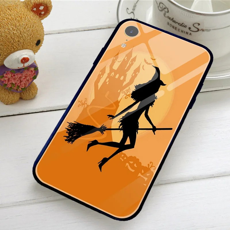 Чехол с рисунком страшного Хэллоуина для iphone 5 5S SE 2020 чехол X XR XS 11 Pro Max 6 6S 7 Plus Минни