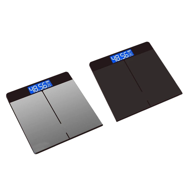 

Tempered Glass Digital Body Weight Scale USB Charging LCD Bathroom Scales Weight Monitor Body Fats Scale