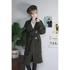 Шарнирная кукла, длинное пальто, верхняя одежда армейского зеленого цвета для мужчин 14, 13, SD17, 70 см, 17 дюймов, 24 дюйма, индивидуальная шарнирная кукла, MSD, SD, DK, DZ AOD, HEDUOEP