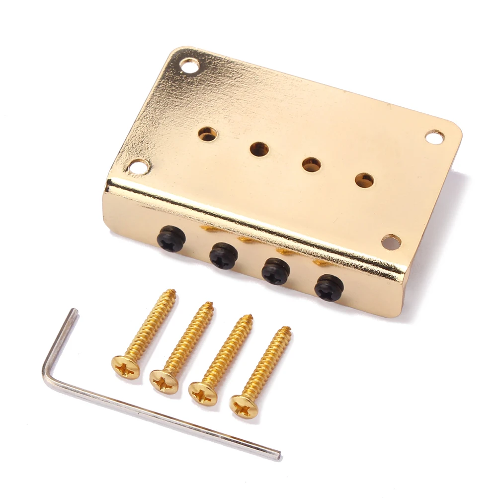 1 Набор гитарный мост 4 струнные металлические прочные в винтажном стиле бас-мост