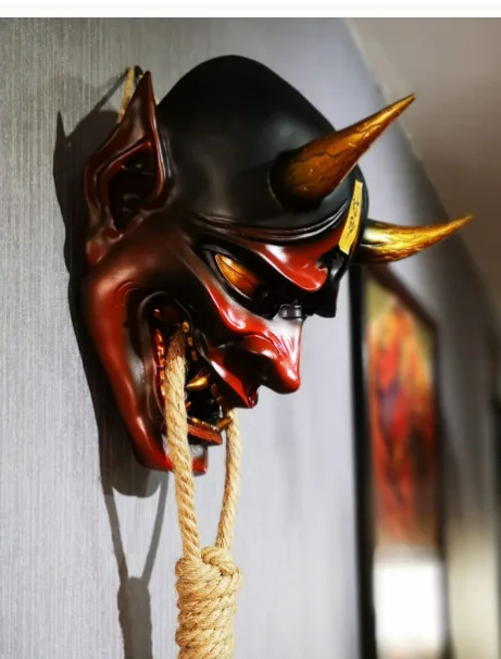 Новая японская анимация Inu X Boku латексная демоническая маска Prajna с головным убором Cosplay Halloween Hannah Horror Props.