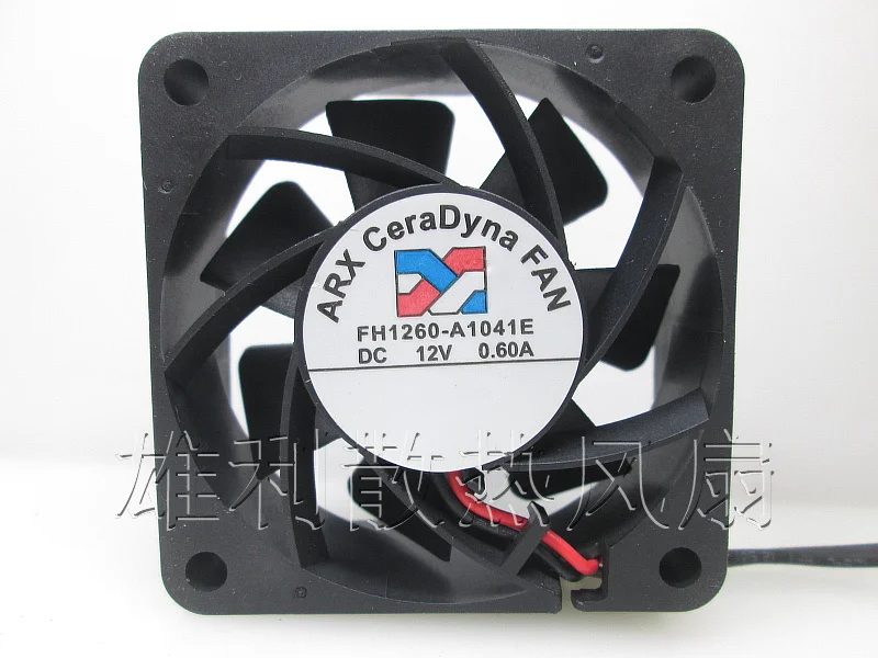 

Новый FH1260-A1041E 12V 0.60A 6 см 6025 2 провода видео-телефон двери защиты электродвигателя Вентилятор охлаждения