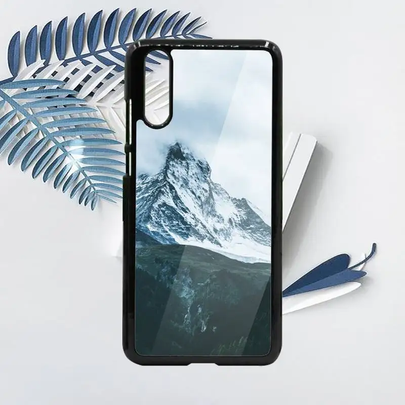 

natural scenery Snow mountain Phone Case PC For Samsung galaxy S note 8 9 20 10 e lite2019 plus pro ultra