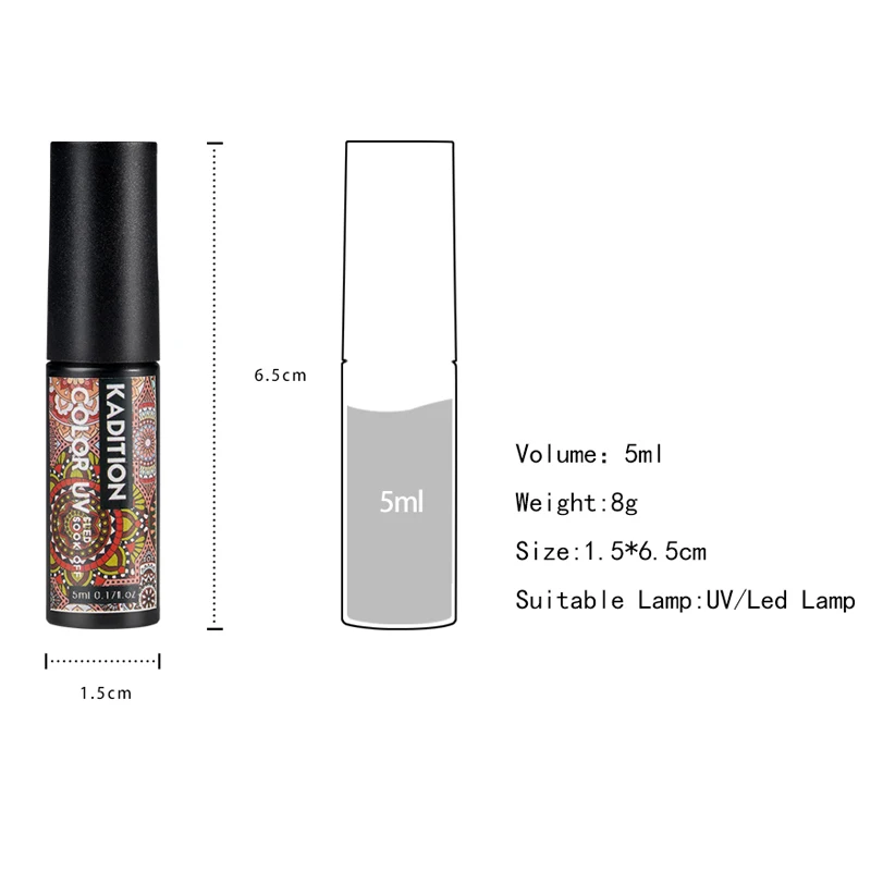 

gel nail polish 5ml Hybrid Varnish Manicure Art Semi Permanent Need UV LED Nail Art Base Top Coat Nail Polish Gel