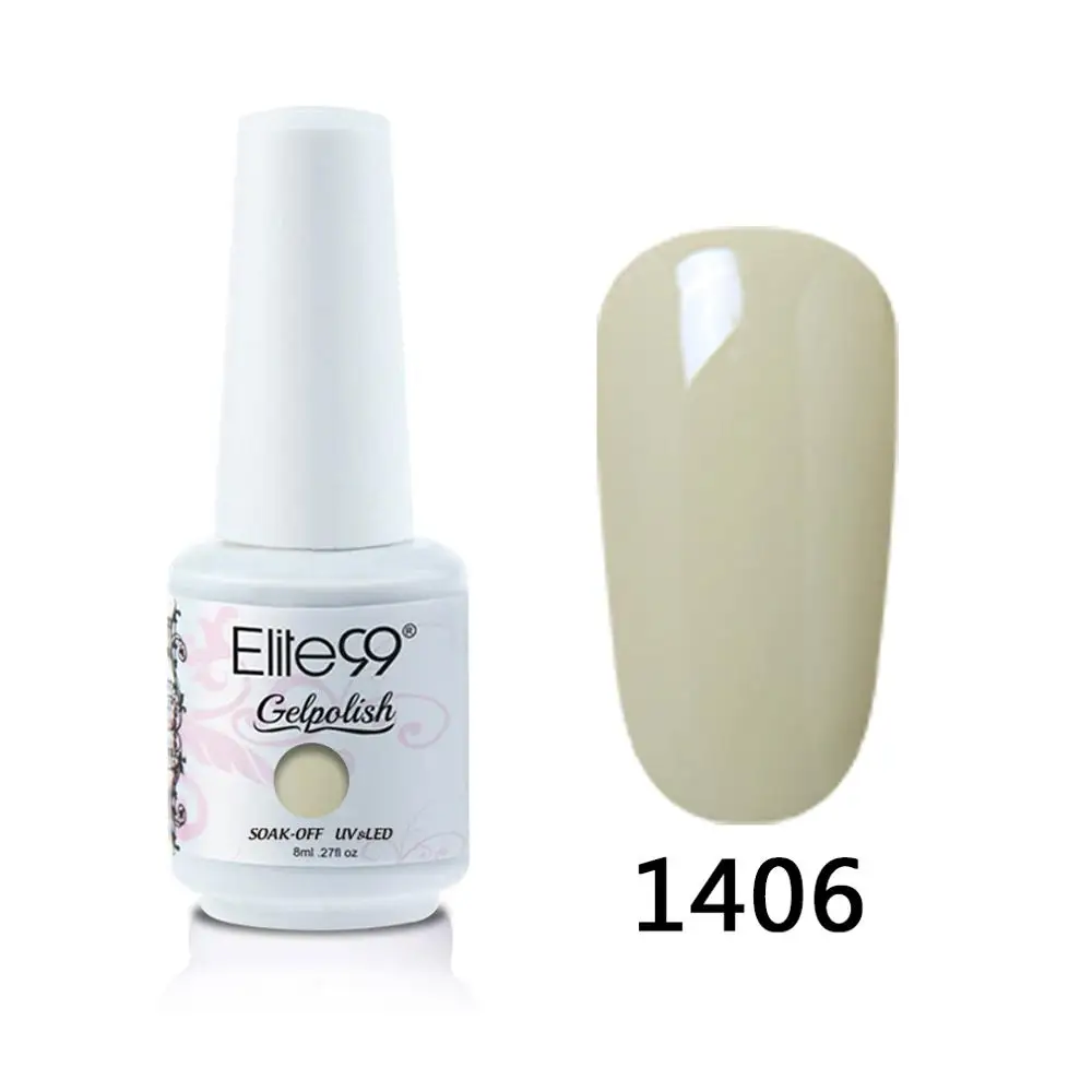 1406 Elite99 8 мл Гель-лак для ногтей Vernis Полупостоянный лак для ногтей УФ-гель лак для ногтей эмаль для маникюра Лак для ногтей - Цвет: 1406
