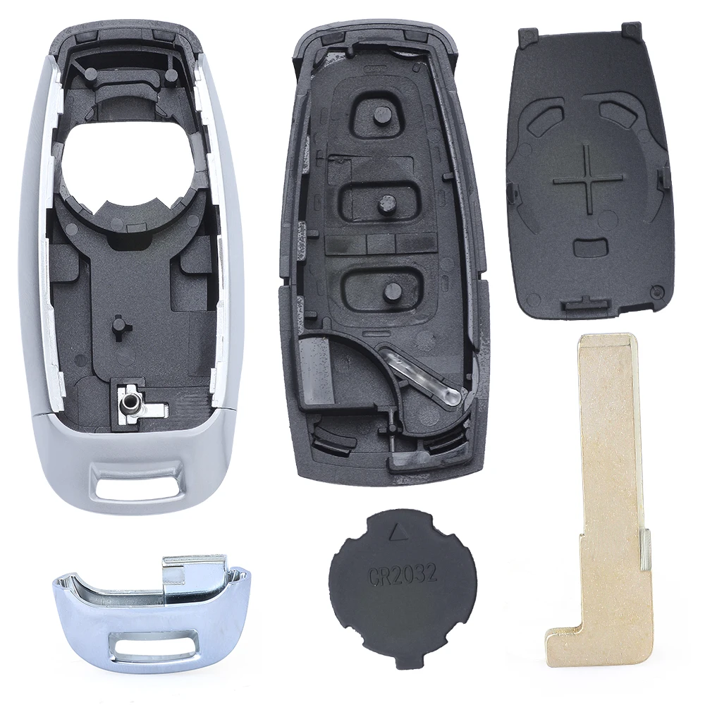 

KEYECU 10x for Audi A3 A4 A6 A8 Q2 Q3 Q5 Q7 R3 RS3 RS5 TT Upgraded Keyless Remote Key Shell Case Only for START ENGINE SYSTEM