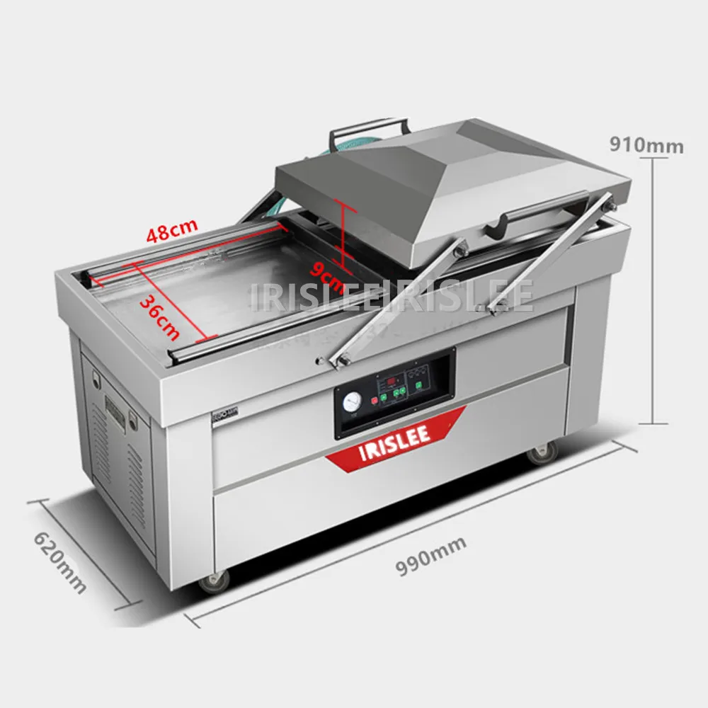 Автоматическая Коммерческая вакуумная упаковочная машина DZ400 2SB двухкамерная