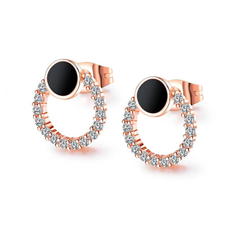 Новый Sieraden Kleurrijke Шарм Oostenrijkse Kristal Hoepel Oorbellen геометрический Ронд Блестящий горный