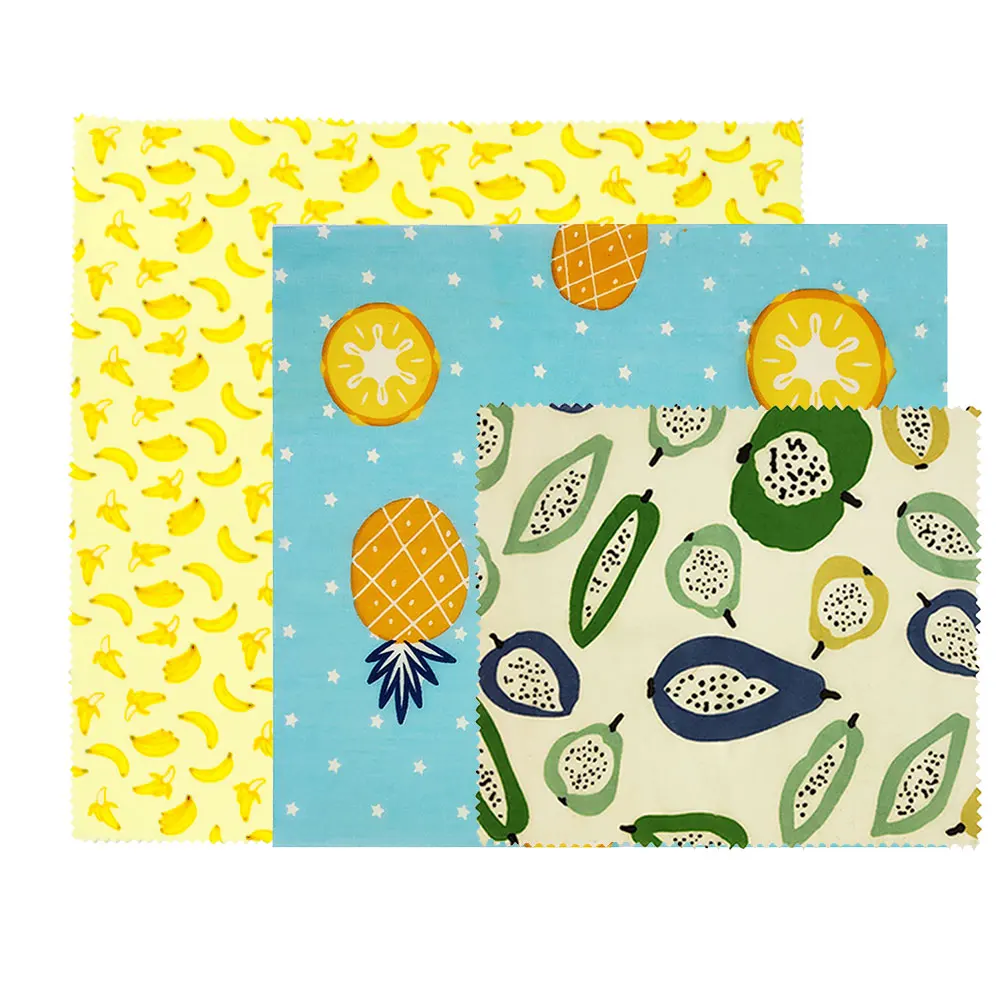 Визуальное прикосновение ладони органический пчелиный воск ткань сэндвич пакет