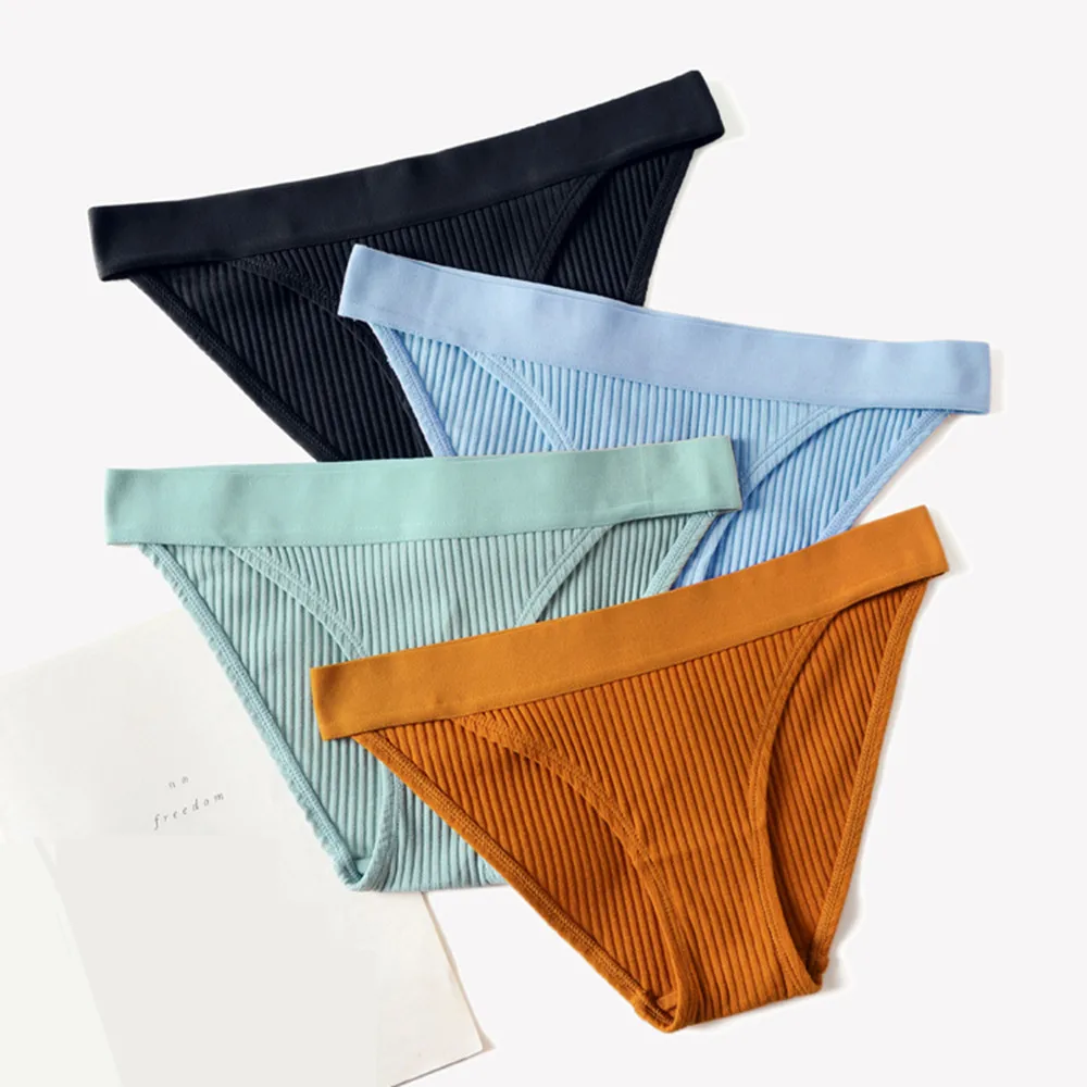 Хлопковые трусики мягкие сексуальные для женщин бесшовные бикини стринги