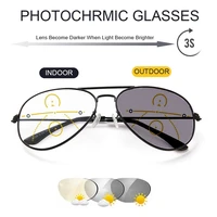 driving smart photochromic reading glasses unisex progressive multifocal anti blue light near dual use presbyopic eyewear metal