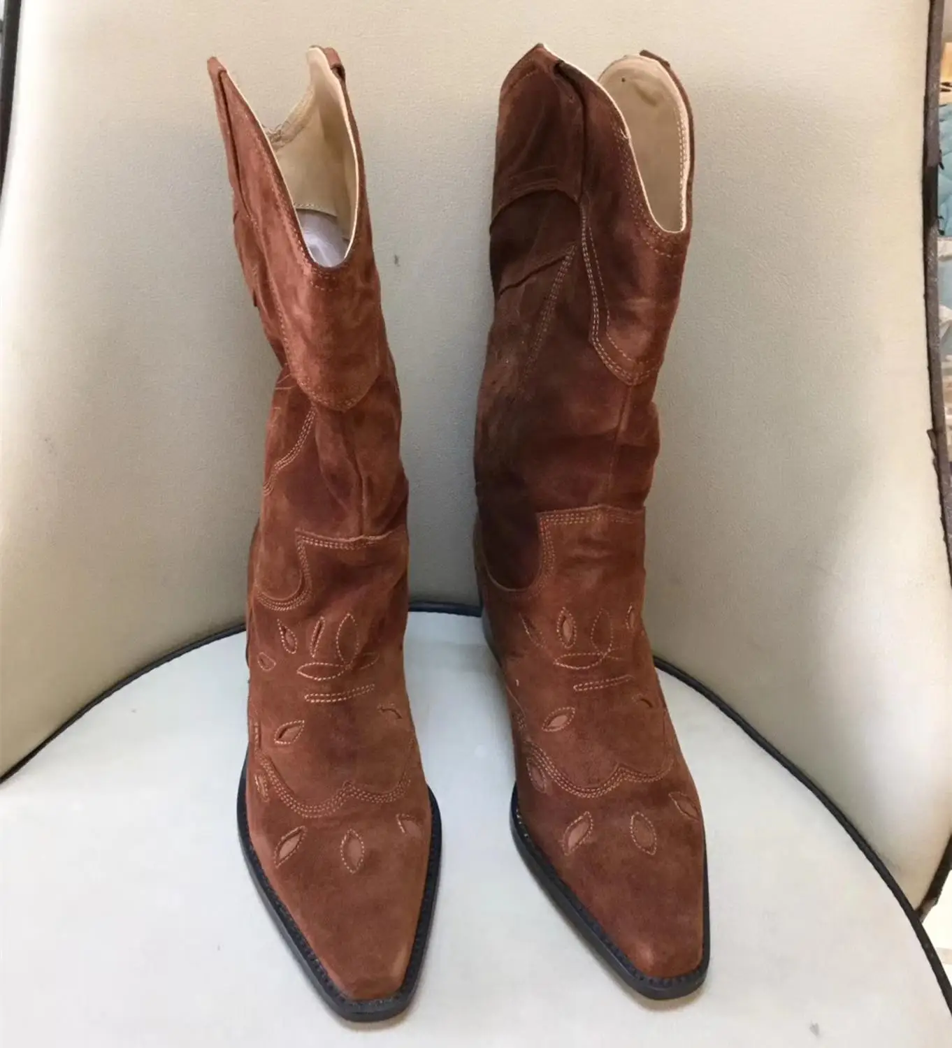 2019 г. Осенне зимние женские армейские Ботинки шикарные замшевые кожаные