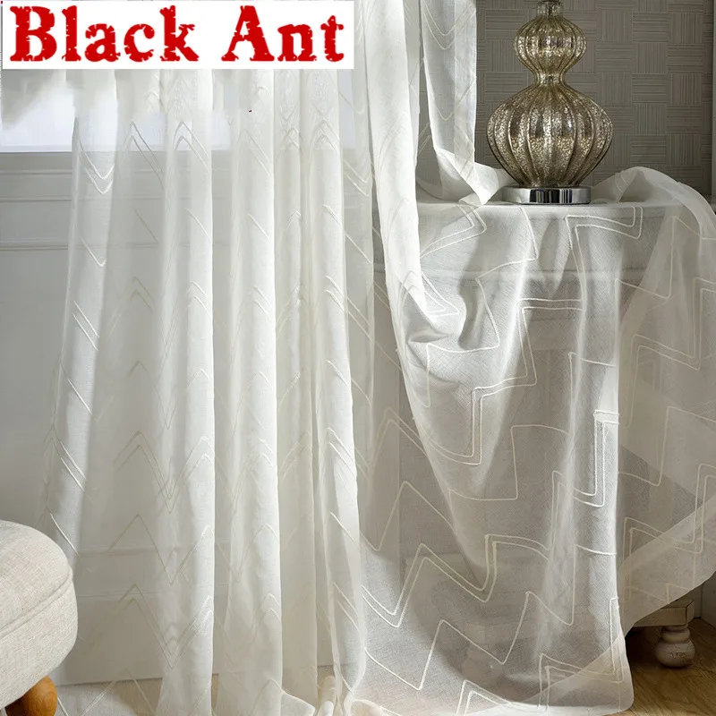 Белая органза отвесная занавеска Тюль Ткань окно спальня занавески современные