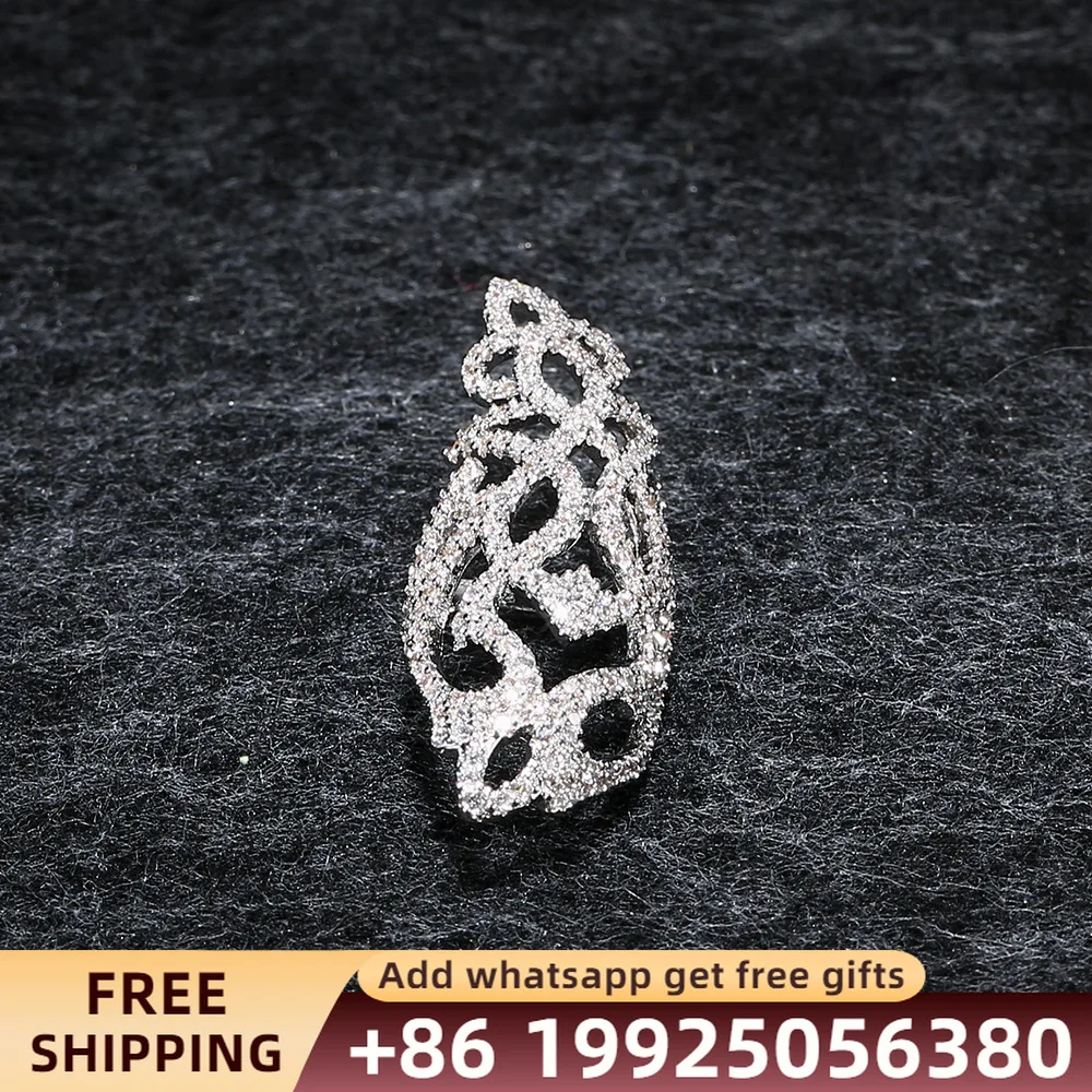 

New Fashion Jewelry Earrings Ear Clips Inlaid Zircon S925 Sterling Silver Original 1:1 High Quality Holiday Gift