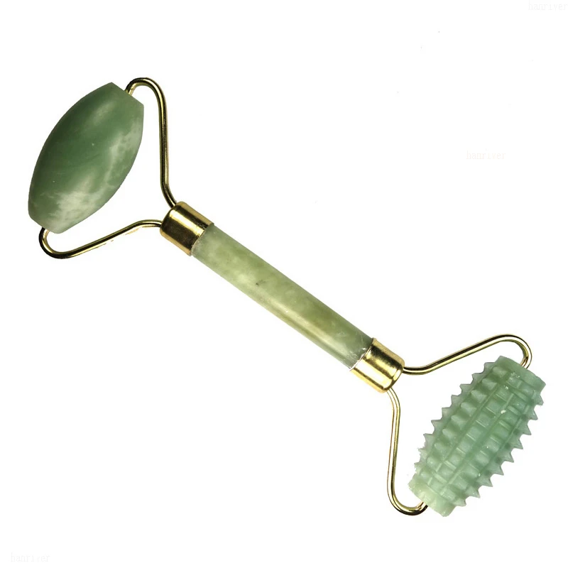 Портативный практичный нефритовый ролик для массажа лица против морщин здоровья