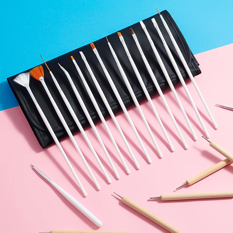 Ручка для маникюра со стразами силиконовая 3/15 шт. |