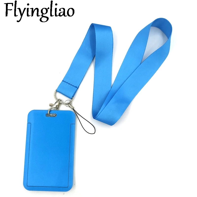 

Sky Blue Color Key lanyard Car KeyChain ID Card Pass Gym Mobile Phone Badge Kids Key Ring Holder Jewelry Decorations