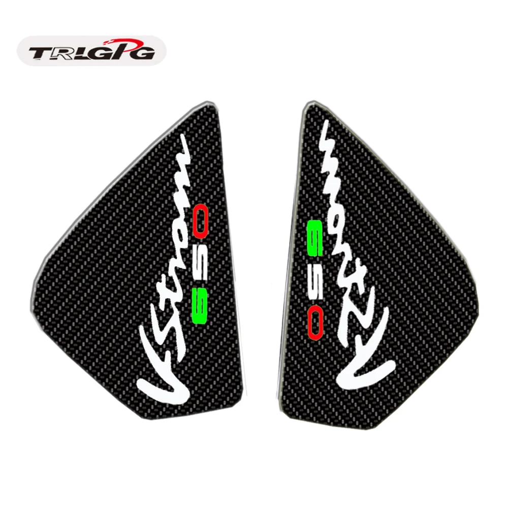 A Motorcycle Anti slip Tank Pad Sticker Pad Side Gas Knee Grip Protector For SUZUKI V-Strom650 DL650 V-Strom 650 DL 650 VStrom - Color: A