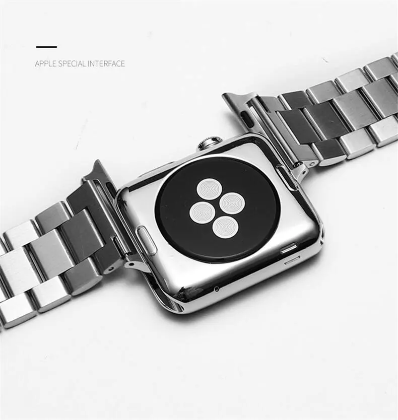 Ремешок из нержавеющей стали для apple watch ремешок 44 мм 40 мм apple watch, ремешок 42 мм, 38 мм, версия наручных часов Iwatch серии 5/4/3/2/1 металлический браслет wristbelt
