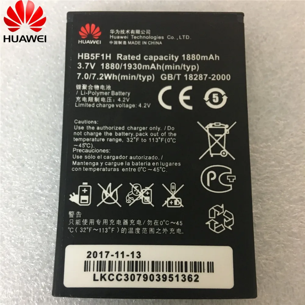 Huawei 100% оригинальный аккумулятор HB5F1H для Honor U8860 C8860E E8660 M920 Glory M886 высокое качество