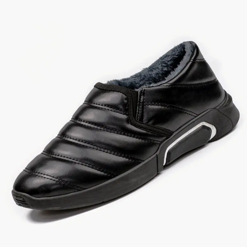 

Мужские зимние ботинки в китайском стиле, утепленные кашемировые удобные повседневные ботинки на плоской подошве с круглым носком и платфо...