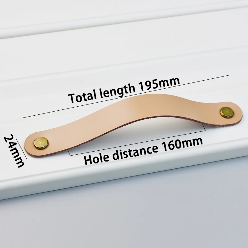 

AOYIHOM кожаные ручки для шкафов хаки