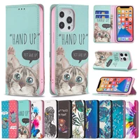 colorful animal and plum design wallet leather case for iphone 13 pro max 12 pro max 11 pro max se 2020 x xs max xr 8 plus 7plus