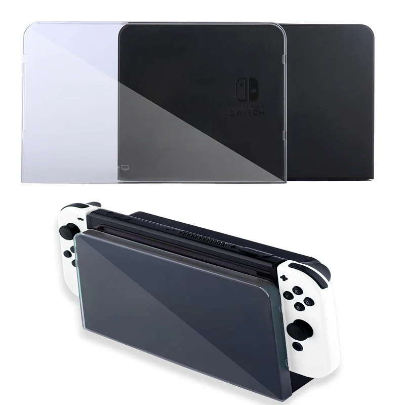 

Crystal Protective Shell For Nintendo Switch OLED Dock Clear Housing Case Faceplate for Switch OLED Dock Protector Cover Guard