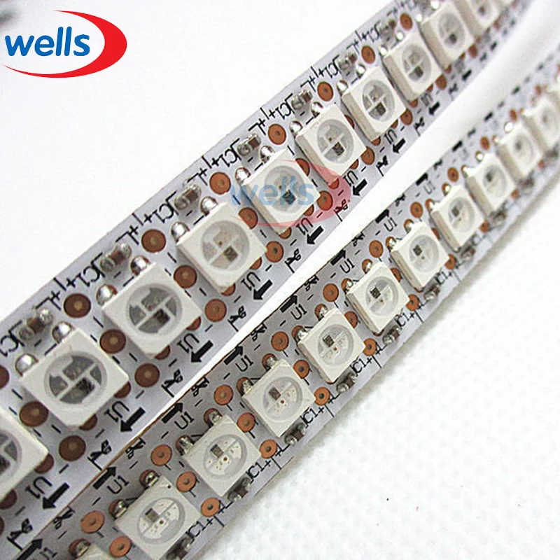 0 5 м 72 светодиодный s 144 s/m WS2812B Чип Белый/Черный PCB WS2811 IC Digital 5050 RGB светильник в NP|light