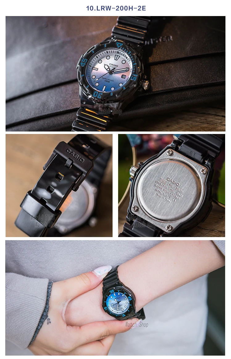 Casio часы для дайвинга женские часы Set top brand люкс 100м Водонепроницаемые кварцевые наручные часы женские подарки Часы светящиеся спортивные часы женские relogio feminino reloj mujer montre homme bayan kol saati