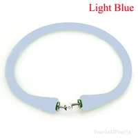 wholesale 7 inches light blue rubber silicone wristband for custom bracelet