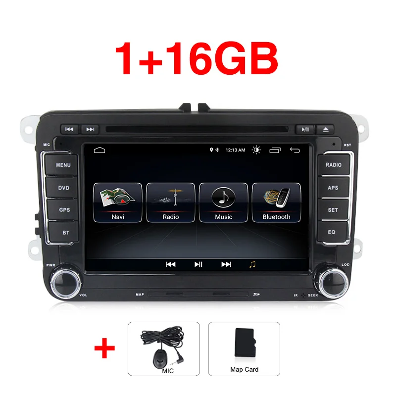 " автомобильный DVD gps Радио Стерео forVW golf 4 golf 5 6 touran ПАССАТ шаран caddy polo tiguan SEAT android 8,1 четырехъядерный - Цвет: Car DVD