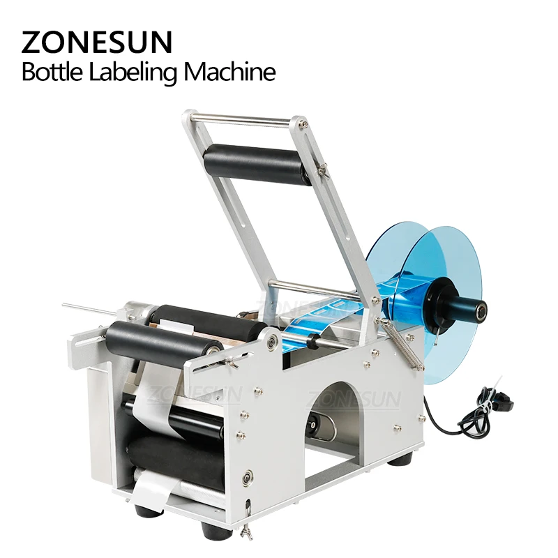 ZONESUN LT-50 Полуавтоматическая этикетировочная машина для круглых бутылок ручная